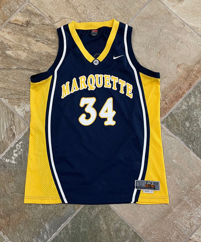 Vintage Marquette Golden Eagles Travis Diener Nike Elite College Basketball Jersey, Size Large