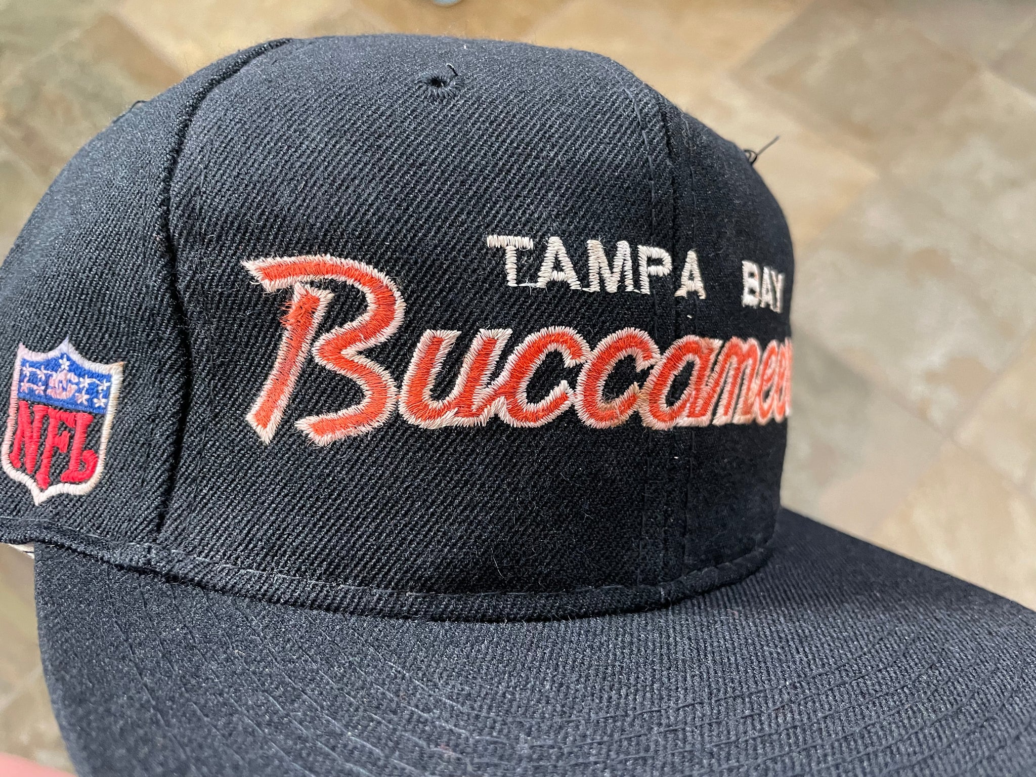 VTG Tampa Bay Buccaneers Sports Specialties Script Hat Twill