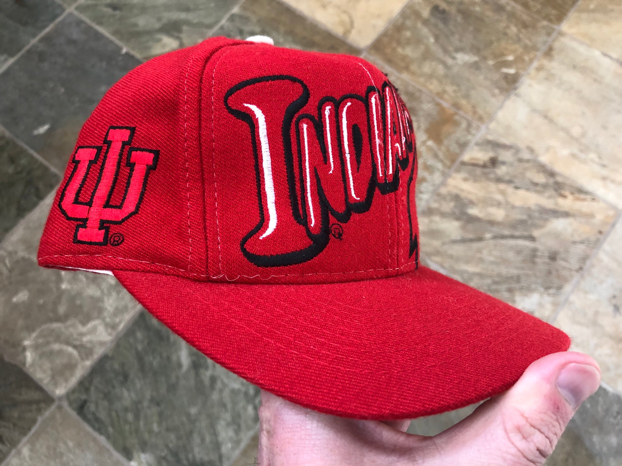 Vintage Indiana Hoosiers Snapback Hat Cap College Sports