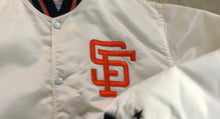 Load image into Gallery viewer, Vintage San Francisco Giants White Starter Satin Baseball Jacket, Size Large