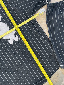 Vintage Chicago White Sox Starter Pin Stripe Shorts and Baseball Jersey, Size Medium