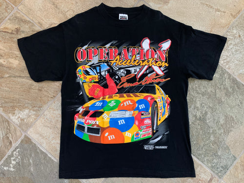 Vintage NASCAR Racing Ernie Irvan M&M’s Tshirt, Size XL ###