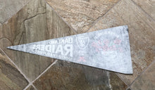 Load image into Gallery viewer, Vintage Oakland Raiders 1977 Super Bowl Football Pennant ###