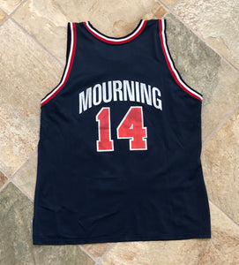 Vintage USA Alonzo Mourning Champion Basketball Jersey, Size 48, XL