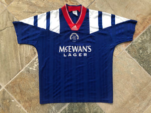 Vintage Glasgow Rangers Adidas Soccer Jersey, Size Large