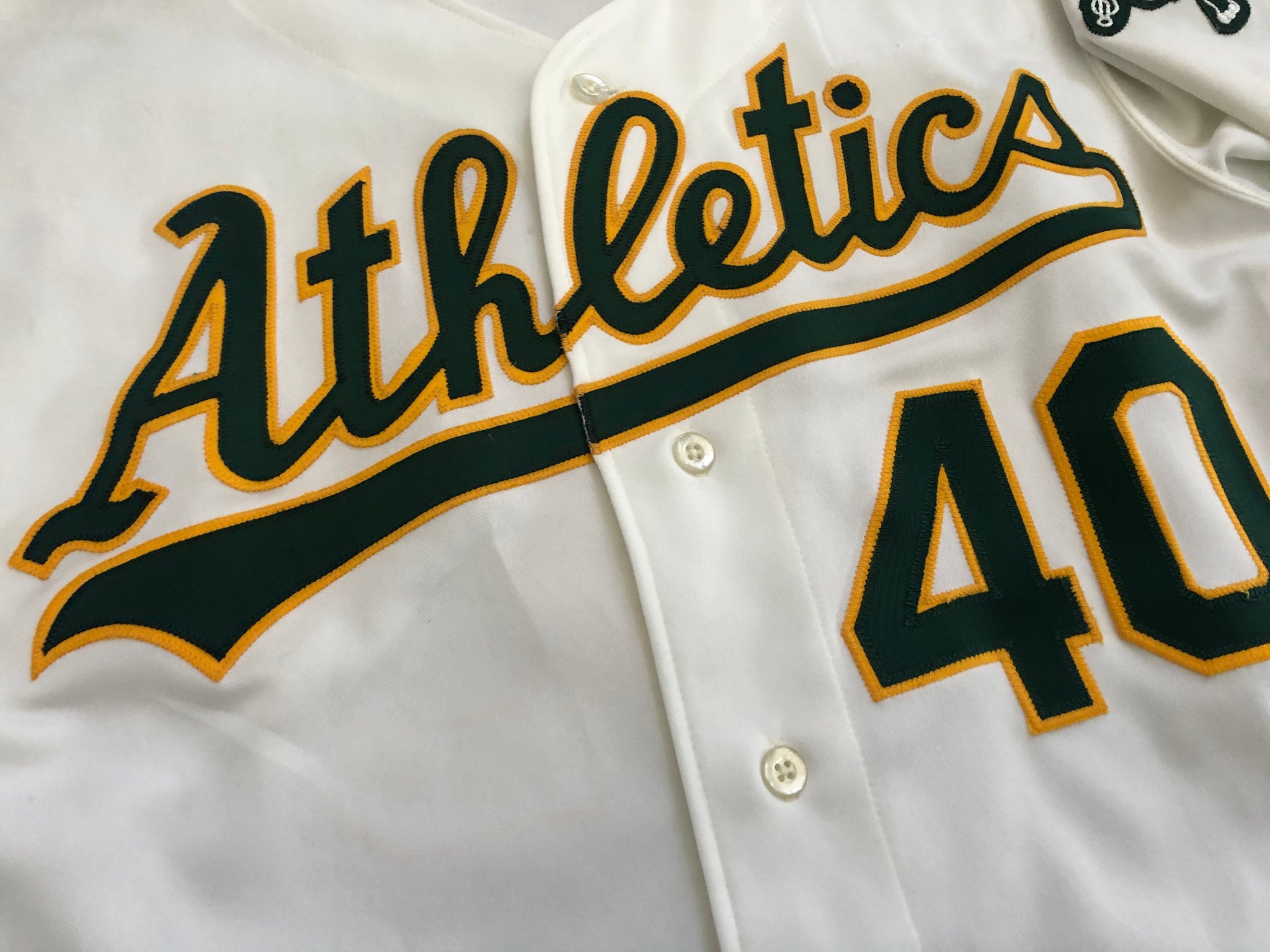 Vintage Rawlings Oakland Athletics A's Home Jersey USA Made in
