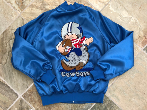Vintage Dallas Cowboys Huddles Satin Football Jacket, Size Large