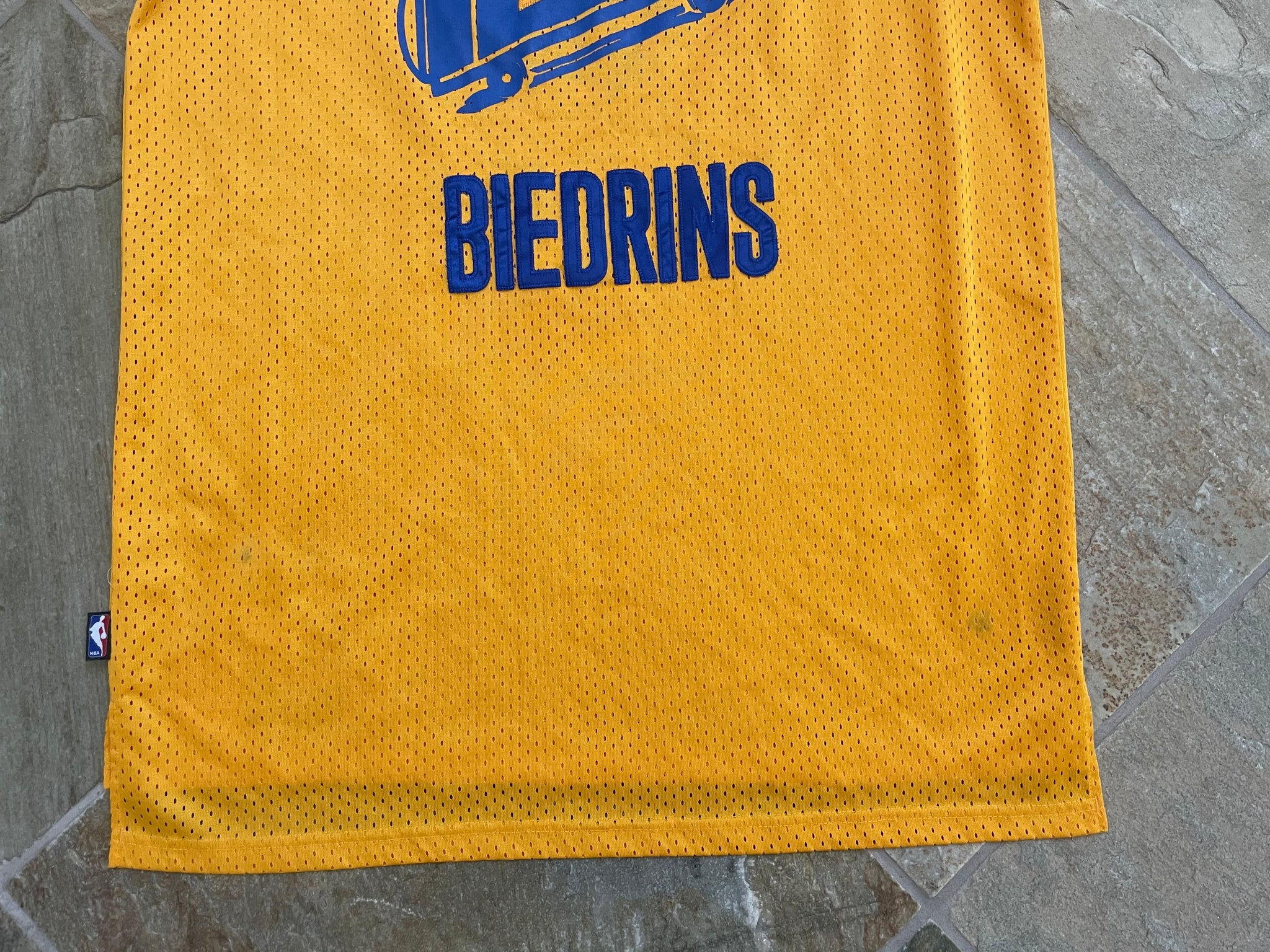 Vintage 2008 Golden State Warriors Andris Biedrins Adidas Authentic Jersey  Sz.52 / Sole Food SF
