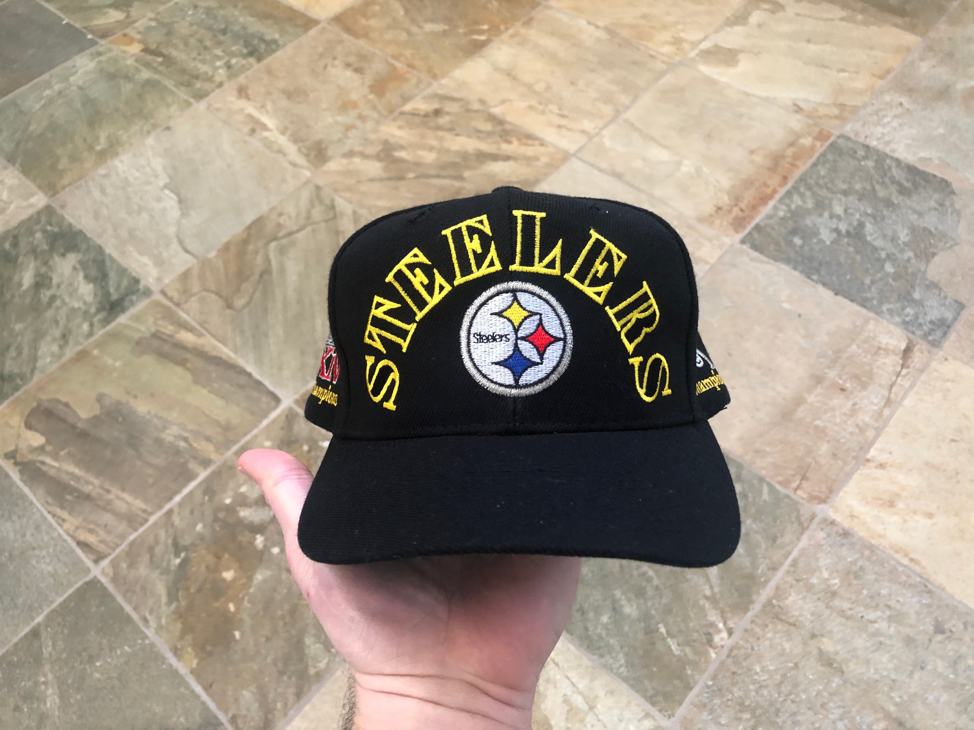 Pittsburgh Steelers The Game Circle Snapback Hat Vintage Mac Miller
