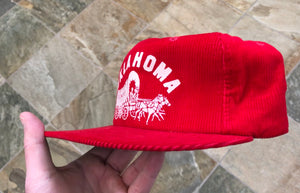 Vintage Oklahoma Sooners Corduroy Snapback College Hat