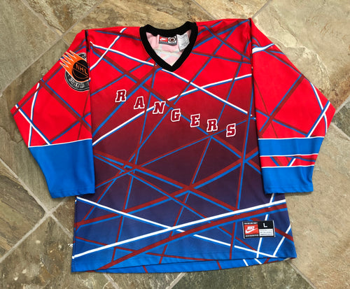 Vintage New York Rangers Nike Spider-Man Street Hockey Jersey, Size Large