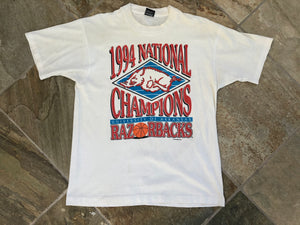 Vintage Arkansas Razorbacks 1994 Champions College Basketball Tshirt, Size Large