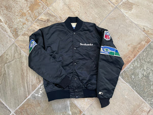 Vintage Seattle Seahawks Starter Satin Football Jacket, Size Medium
