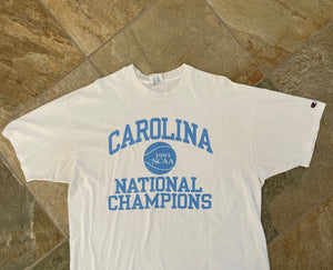 Vintage North Carolina Tarheels National Champions College Basketball Tshirt, Size XXL