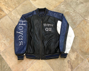 Vintage Georgetown Hoyas G-III Leather College Jacket, Size Large