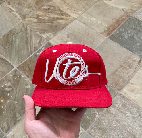 Vintage Utah Utes The Game Circle Logo Snapback College Hat