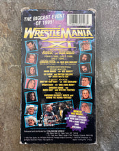 Load image into Gallery viewer, Vintage WWF WWE Wrestlemania XI VHS Tape, Stickers ###