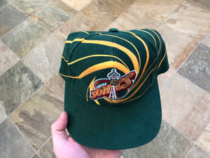 Vintage Seattle SuperSonics Drew Pearson Swirl Snapback Basketball Hat