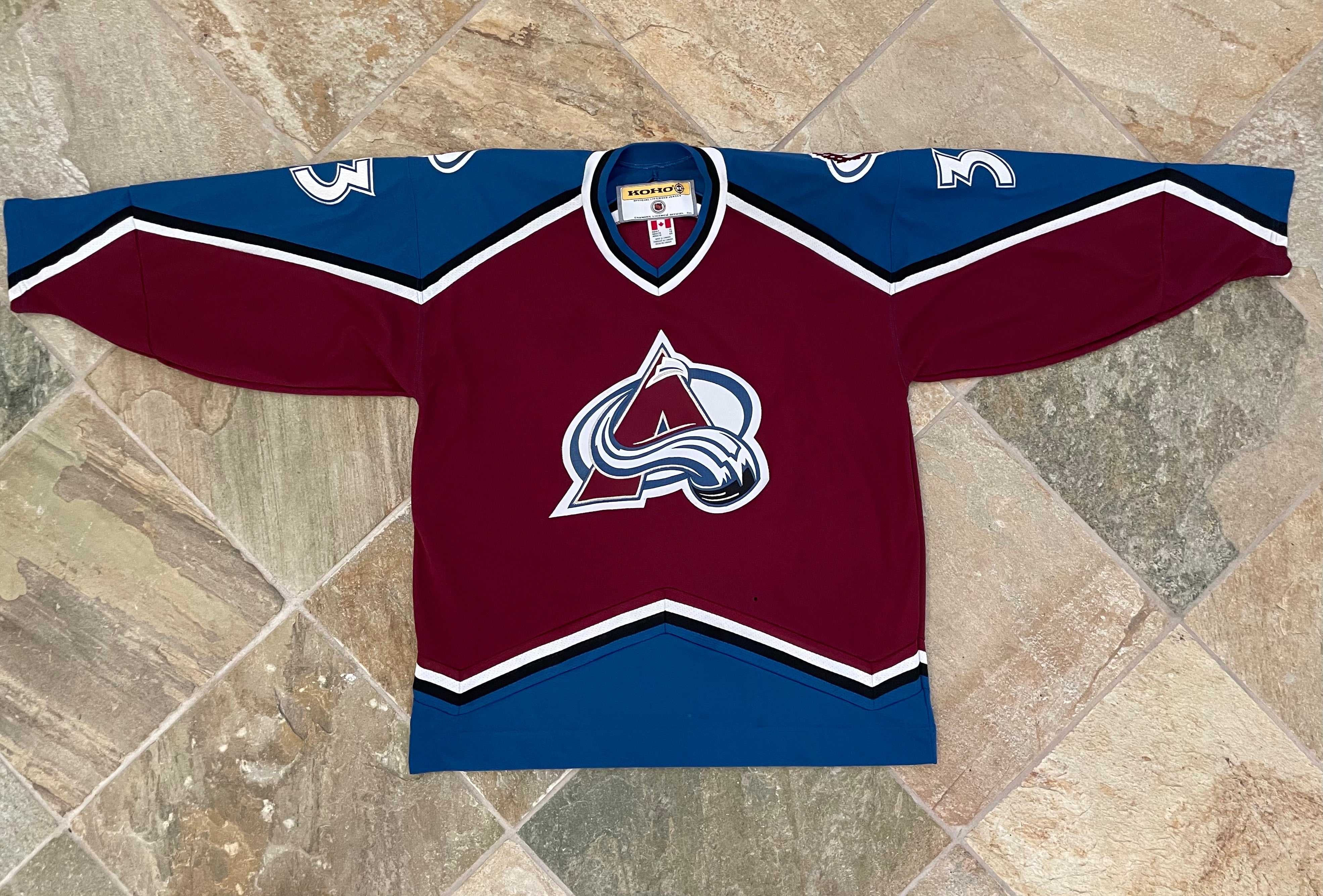 90s Koho NHL Avalanche Patrick Roy Jersey Size - Depop
