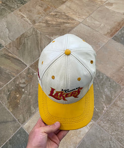 Vintage Los Angeles Lakers Leather Snapback Basketball Hat