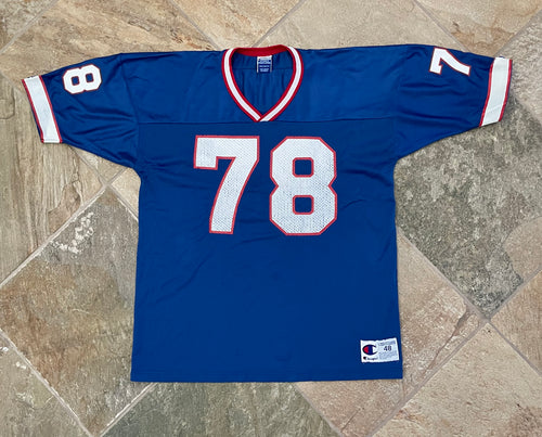 Vintage Buffalo Bills Bruce Smith Champion Football Jersey, Size 48, XL