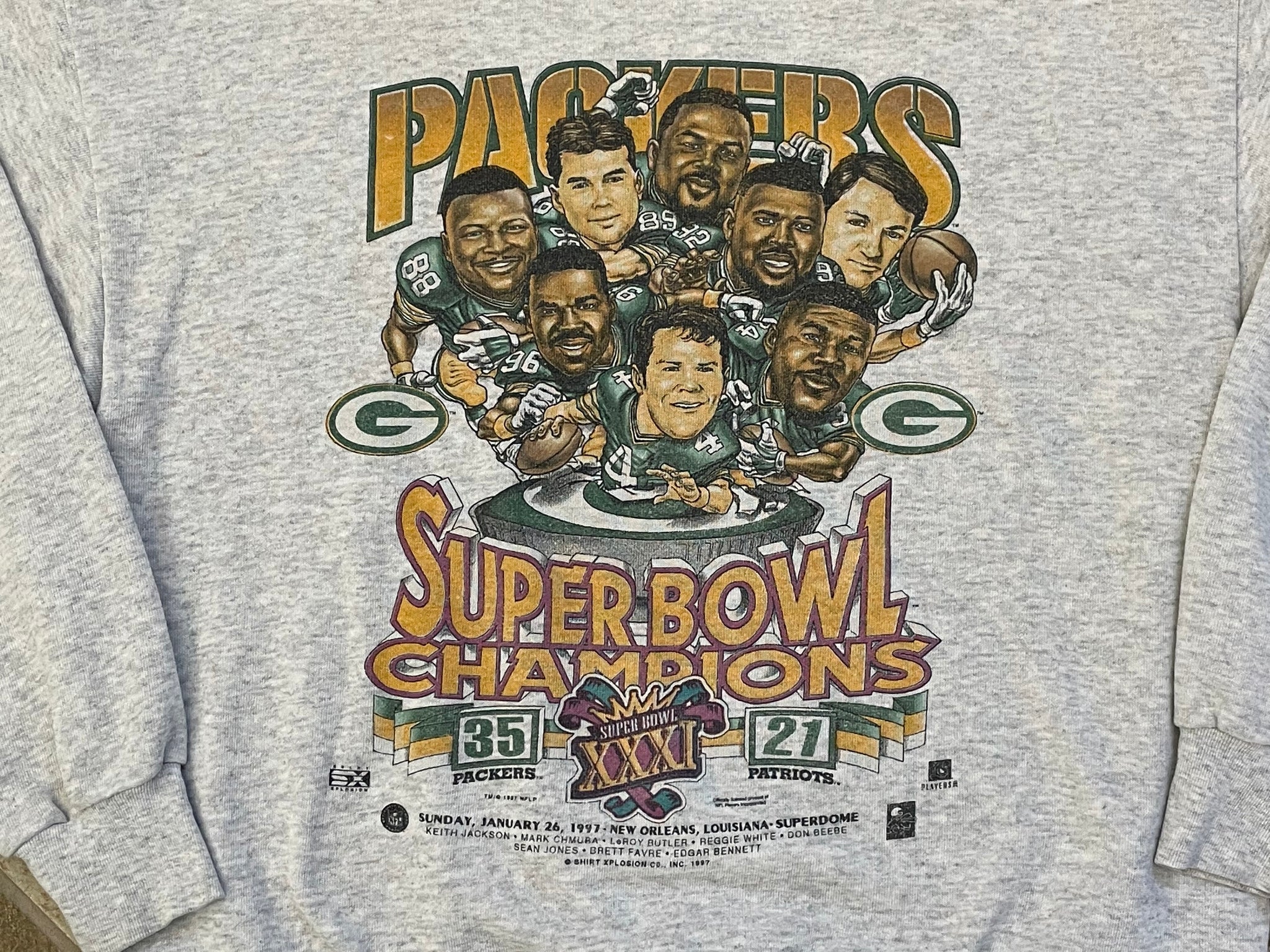 Vintage 90s Green Bay Packers NFL Football T Shirt Tee Size 