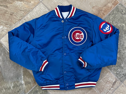 Vintage Chicago Cubs Starter Satin Baseball Jacket, Size Youth Large, 12-14