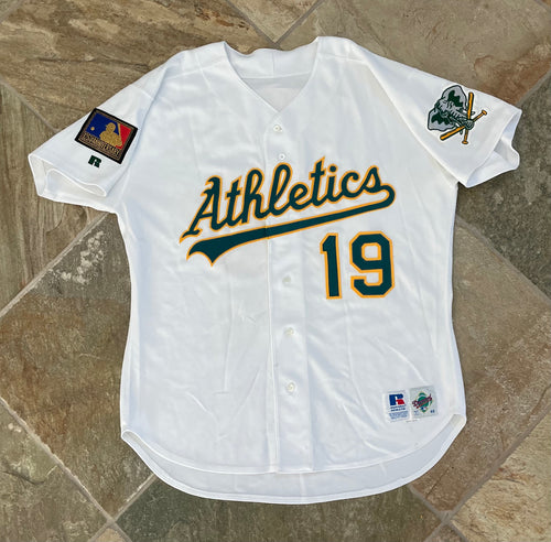 Vintage Oakland Athletics Jim Bowie Game Worn Russell Baseball Jersey, Size 48, XL