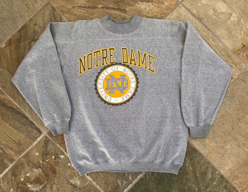 Vintage Notre Dame Fighting Irish College Sweatshirt, Size Large