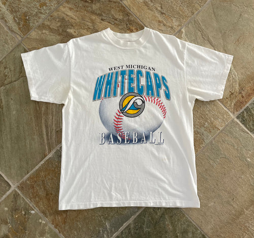 Vintage West Michigan Whitecaps Baseball Tshirt, Size Large