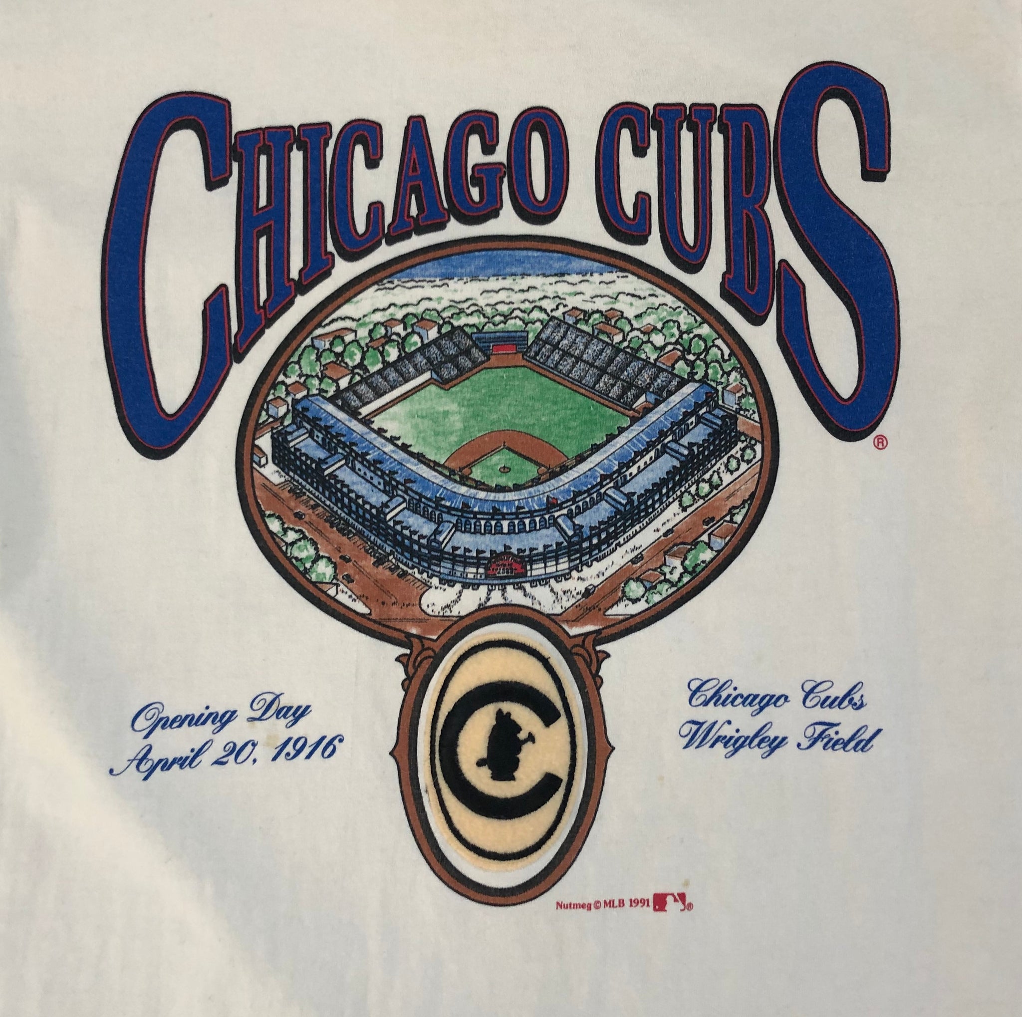 Vintage 1991 Chicago Cubs MLB T Shirt Made in USA