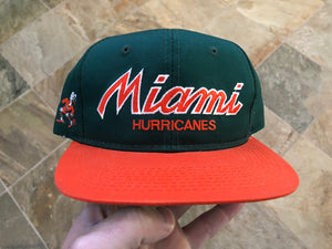 Vintage Miami Hurricanes Sports Specialties Script SnapBack College Hat