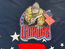Load image into Gallery viewer, Vintage Amarillo Gorillas David Silverstone Game Worn Army Night Hockey Jersey, Size 58, XXL