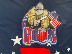 Vintage Amarillo Gorillas David Silverstone Game Worn Army Night Hockey Jersey, Size 58, XXL