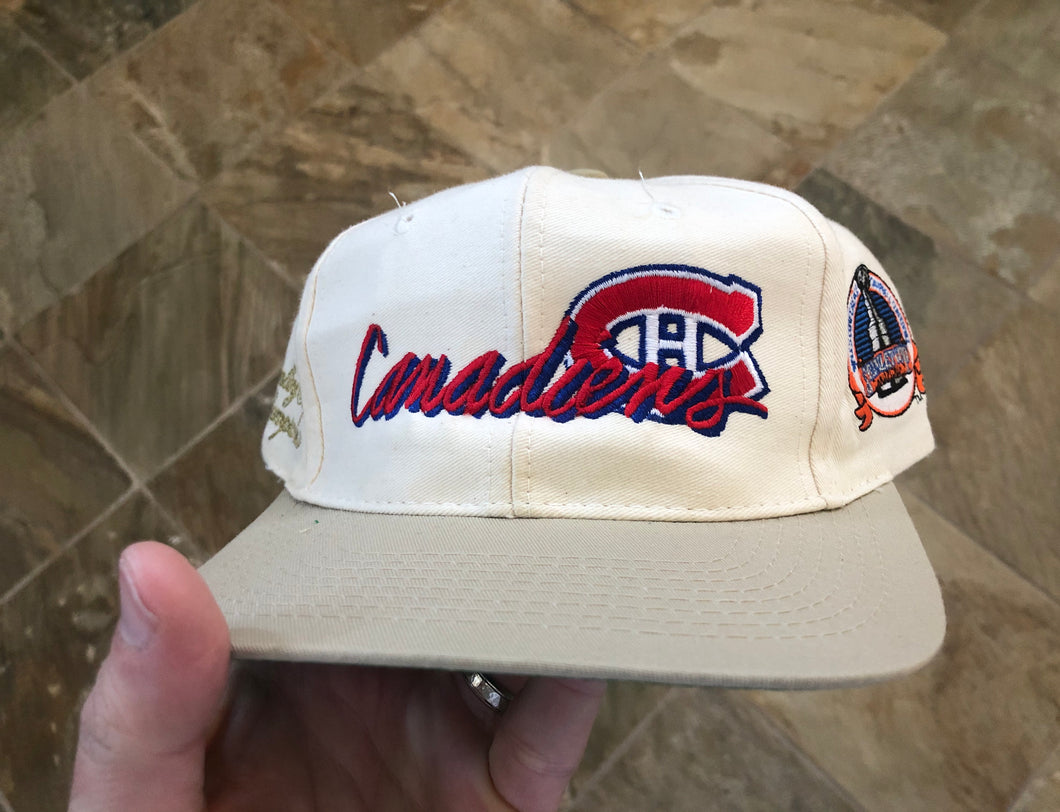 Vintage Montreal Canadiens The Game Stanley Cup Champions Snapback Hockey Hat