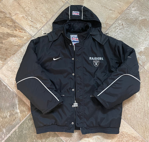 Vintage Oakland Raiders Nike Pro Line Parka Football Jacket, Size Large