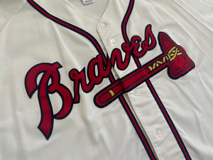 Vintage Atlanta Braves Russell Athletic Diamond Collection Baseball Jersey, Size 48, XL