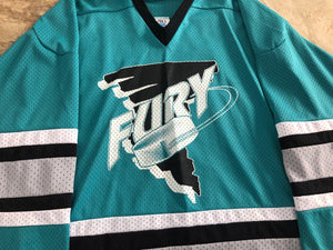 Muskegon Fury 3rd Hockey Jersey Size Youth Large UHL IHL #35 Daigle Rare  Jersey