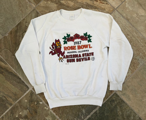 Vintage Arizona Sun Devils 1987 Rose Bowl College Football Sweatshirt, Size Large