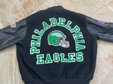 Load image into Gallery viewer, Vintage Philadelphia Eagles Chalk Line Leather Football Jacket, Size XL