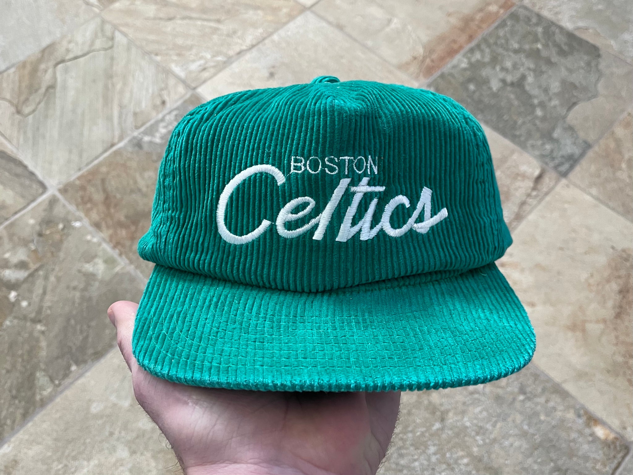 Vintage Celtics Basketball Script (Green) - Boston Celtics - T
