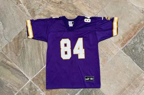 Vintage Minnesota Vikings Randy Moss Puma Football Jersey, Size Youth Large, 14-16