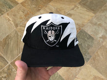 Load image into Gallery viewer, Vintage Oakland Raiders Logo Athletic Sharktooth Snapback Football Hat