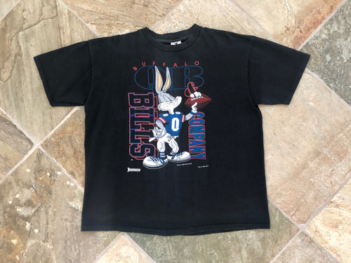 Vintage Buffalo Bills Bugs Bunny Looney Tunes Football Tshirt, Size Large