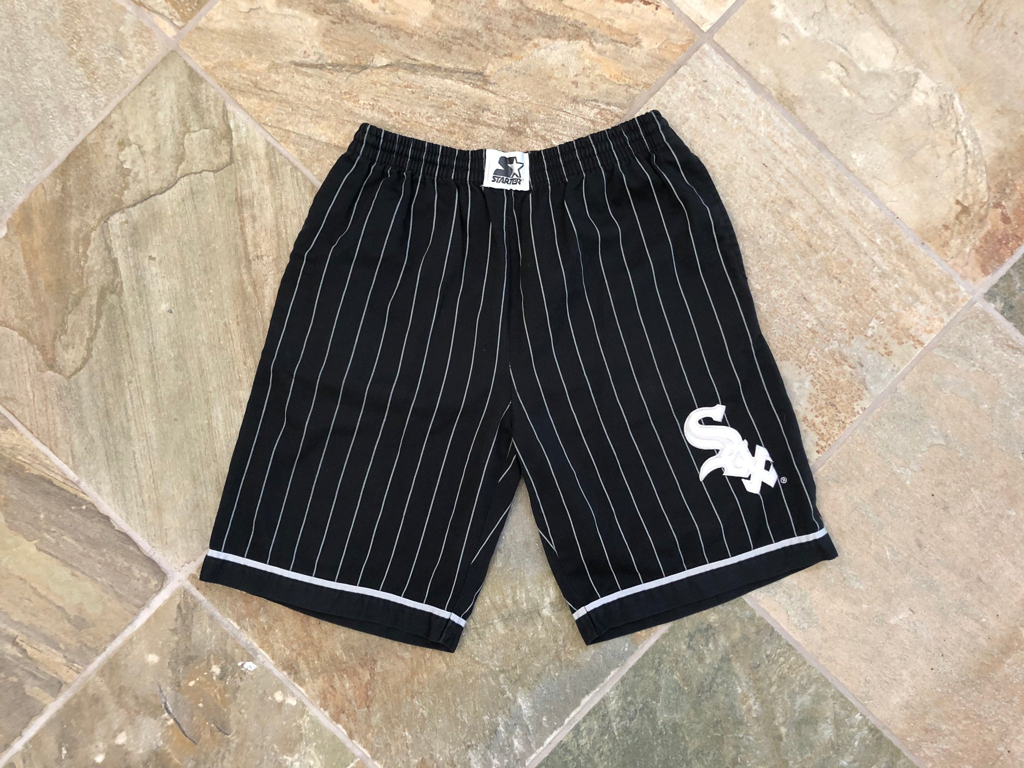 Vintage Chicago White Sox Starter Pin Stripe Baseball Shorts, Size Med –  Stuck In The 90s Sports