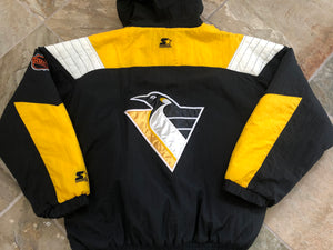 Vintage Pittsburgh Penguins Starter Parka, Puffer Hockey Jacket, Size Large