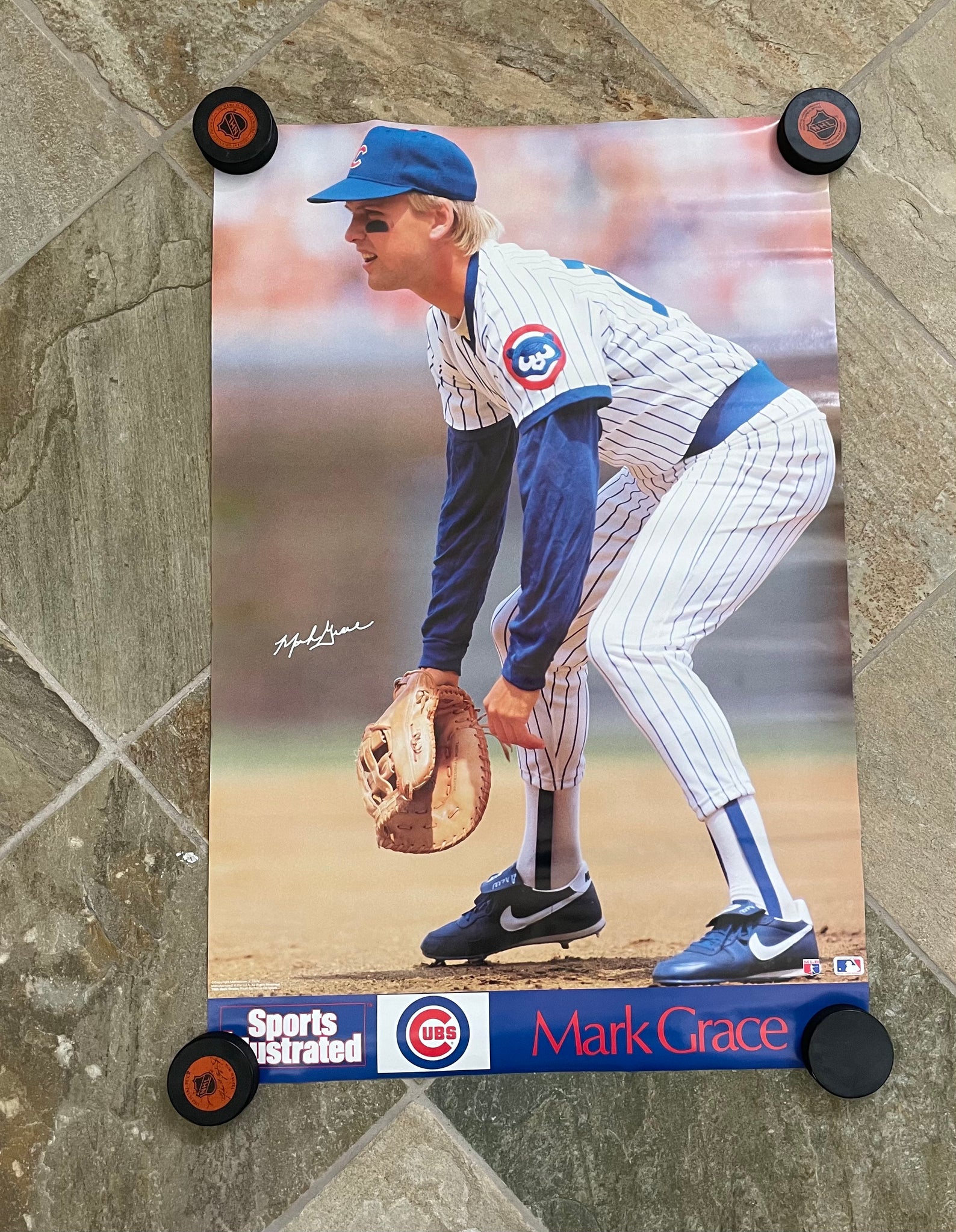 Mark Grace Extra Bases Chicago Cubs Poster - Marketcom/S.I. 1991