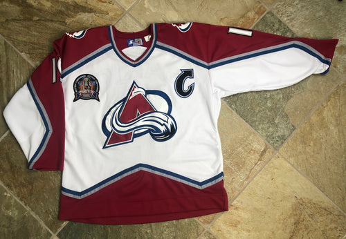 Vintage Colorado Avalanche Joe Sakic Starter Hockey Jersey, Size Large