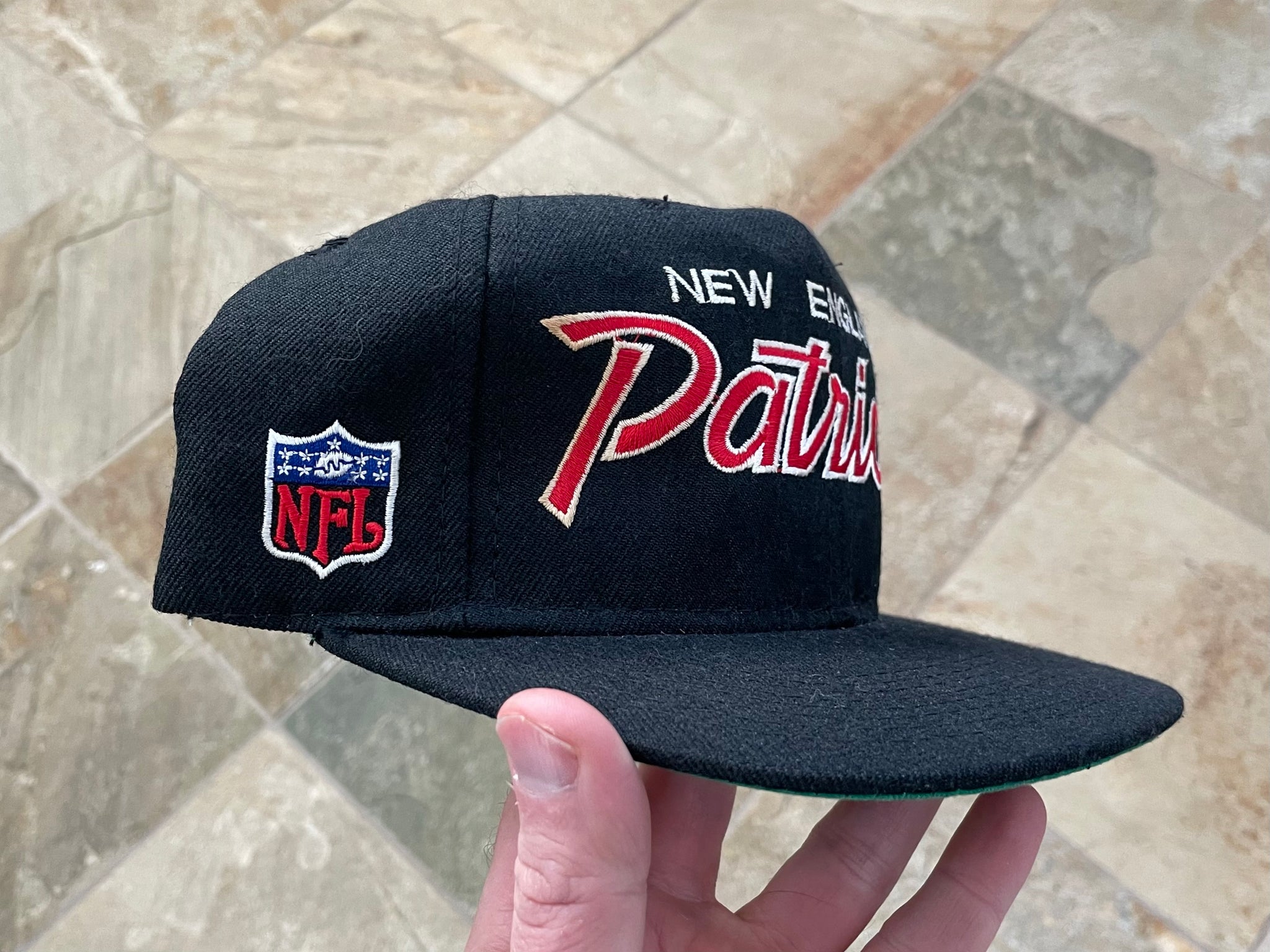 Vintage New England Patriots Sports Specialties Script Snapback