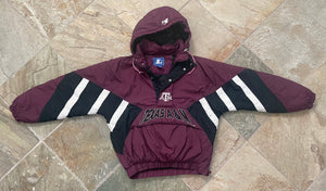 TEXAS A&M スタジャン XL カレッジロゴ バーガンディ 古着 Vintage Texas A&M Aggies Starter Parka College Jacket, Size Large